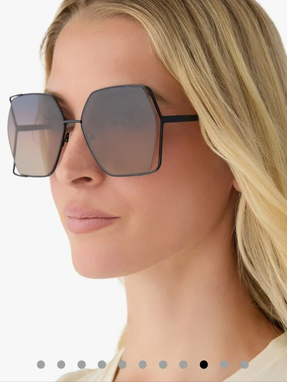 NIB! DIFF Eyewear, Donna IV, black twilight gradient polarized sunglasses